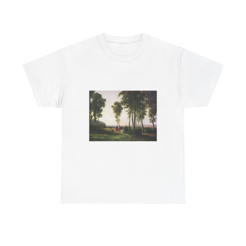 SHISKIN, Ivan Ivanovich - Landscape with strollers 1869 (Artwork) T-Shirt