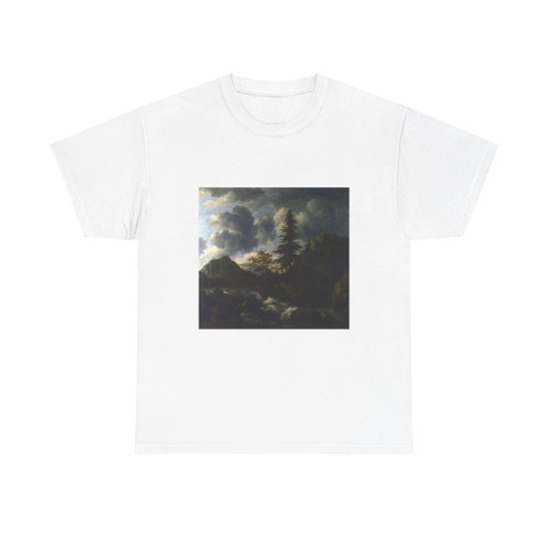 RUISDAEL, Jacob Isaackszon van - A Torrent in a Mountainous Landscape (Artwork) T-Shirt