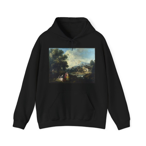 ZAIS, Giuseppe - Landscape with a Group of Figures (Artwork) Hoodie
