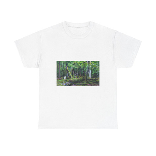 SHISKIN, Ivan Ivanovich - Felled oak in the Bialowieza Forest in 1892 (Artwork) T-Shirt
