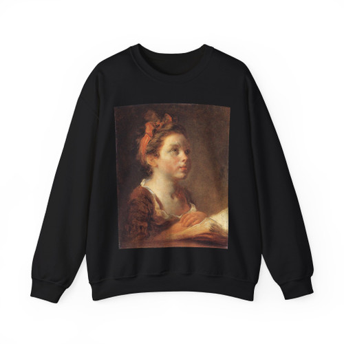 FRAGONARD, Jean-Honore - A Young Scholar (Artwork) Crewneck Sweatshirt