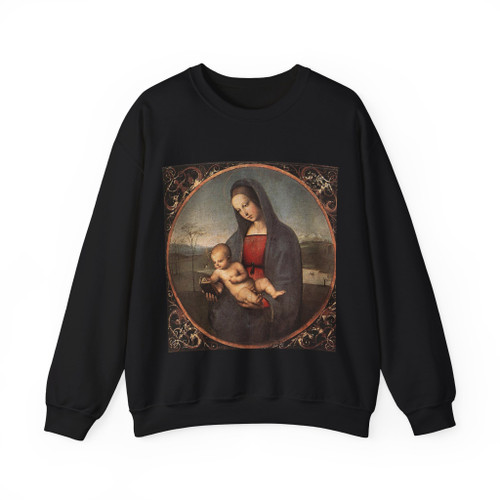 RAFFAELLO Sanzio - Madonna with the Book (Connestabile Madonna) (Artwork) Crewneck Sweatshirt