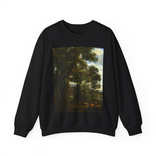 CLAUDE LORRAIN - Landscape with a Goatherd and Goats (Artwork) Crewneck Sweatshirt