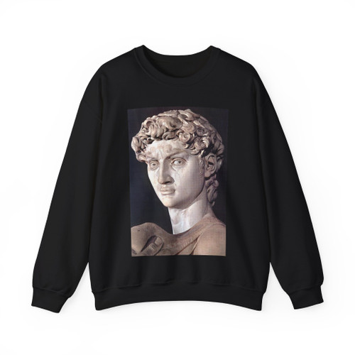 MICHELANGELO, Buonarroti - David (detail)2 (Artwork) Crewneck Sweatshirt