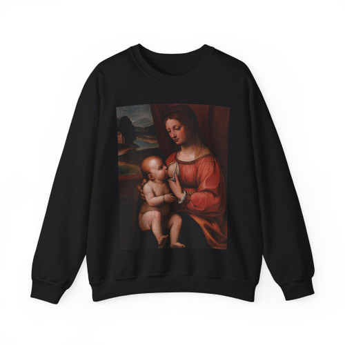 LUINI, Bernardino - Nursing Madonna (Artwork) Crewneck Sweatshirt