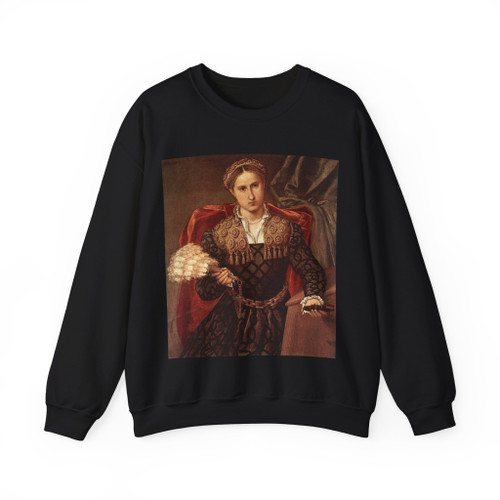 LOTTO, Lorenzo -1531--Portrait of Laura da Pola (Artwork) Crewneck Sweatshirt