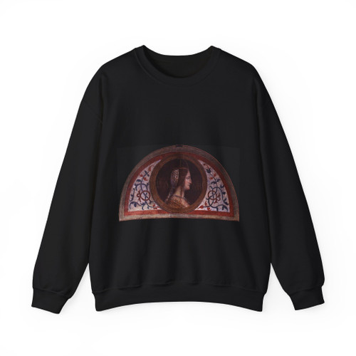 LUINI, Bernardino - Portrait of Bianca Maria Visconti (Artwork) Crewneck Sweatshirt