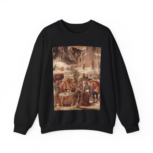 LUINI, Bernardino - The Gathering of the Manna (Artwork) Crewneck Sweatshirt