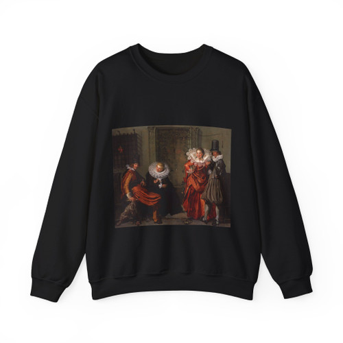 BUYTEWECH, Willem Pietersz - Dignified Couples Courting (Artwork) Crewneck Sweatshirt