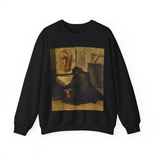 CHARDIN, Jean-Baptiste-Simeon - Young Sketcher (Artwork) Crewneck Sweatshirt