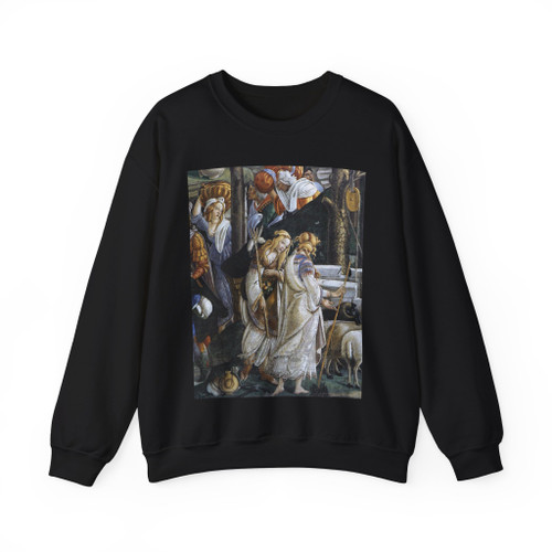 BOTTICELLI, Sandro - The Trials and Calling of Moses (detail) (Artwork) Crewneck Sweatshirt