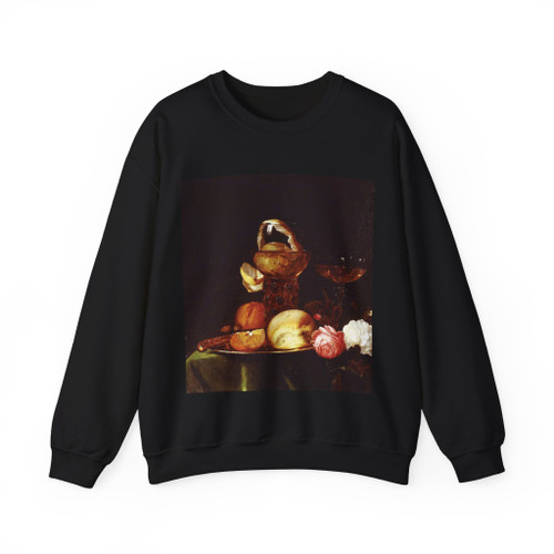LUTTICHUIJS, Simon - Still-Life with Fruit and Roses (Artwork) Crewneck Sweatshirt
