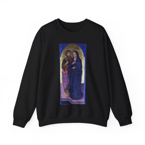 MACHIAVELLI, Zanobi - Saint Bartholomew and Saint Monica (Artwork) Crewneck Sweatshirt