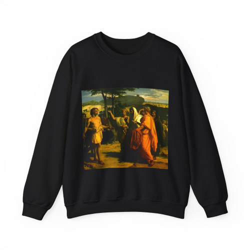 CABANEL, Alexandre - Cincinnatus Receiving Deputies of the Senate (Artwork) Crewneck Sweatshirt