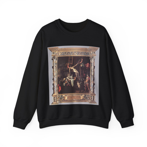 MACHUCA, Pedro - Descent from the Cross (with original frame) (Artwork) Crewneck Sweatshirt