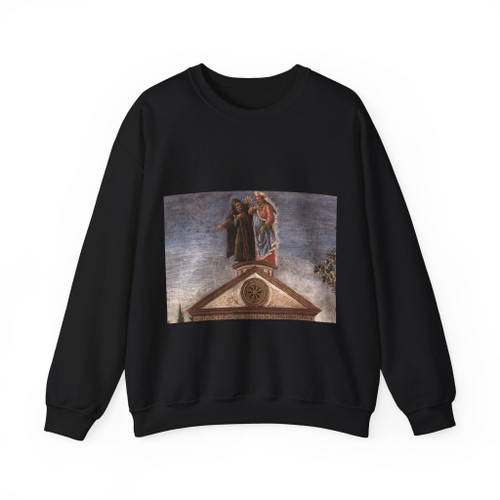 BOTTICELLI, Sandro - Three Temptations of Christ (detail)5 (Artwork) Crewneck Sweatshirt