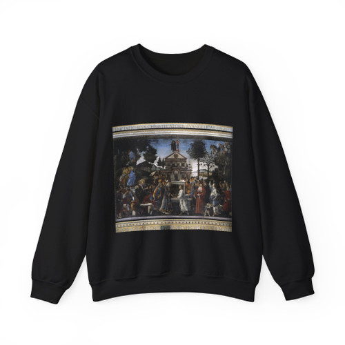 BOTTICELLI, Sandro - Three Temptations of Christ (Artwork) Crewneck Sweatshirt