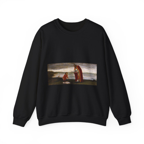 BOTTICELLI, Sandro - Vision of St Augustine (Artwork) Crewneck Sweatshirt