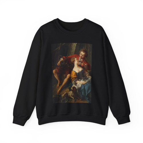 BOUCHER, Francois - 1. until 1749 - An Autumn Pastoral (detail) (Artwork) Crewneck Sweatshirt
