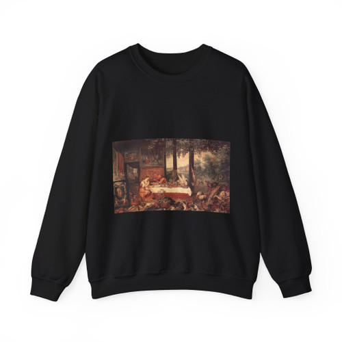 BRUEGHEL, Jan the Elder - 2.religious theme - The Sense of Taste (Artwork) Crewneck Sweatshirt