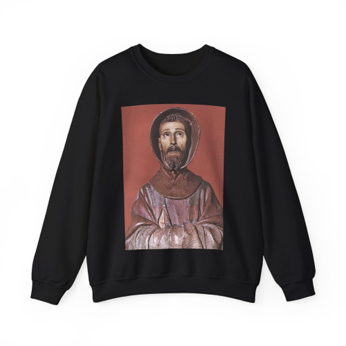 MENA, Pedro de - St Francis of Assisi (Artwork) Crewneck Sweatshirt