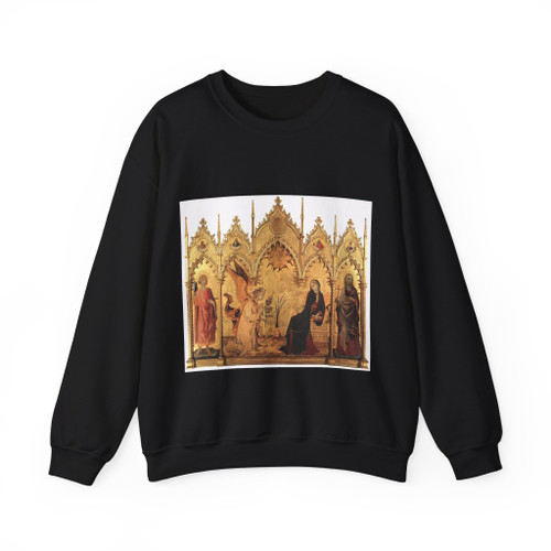 MEMMI, Lippo - The Annunciation and Two Saints (Artwork) Crewneck Sweatshirt
