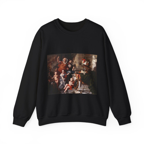 LAIRESSE, Gerard de - Allegory of the Five Senses (Artwork) Crewneck Sweatshirt