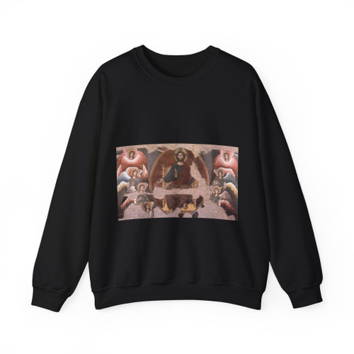CAVALLINI, Pietro - The Last Judgement (detail)3 (Artwork) Crewneck Sweatshirt