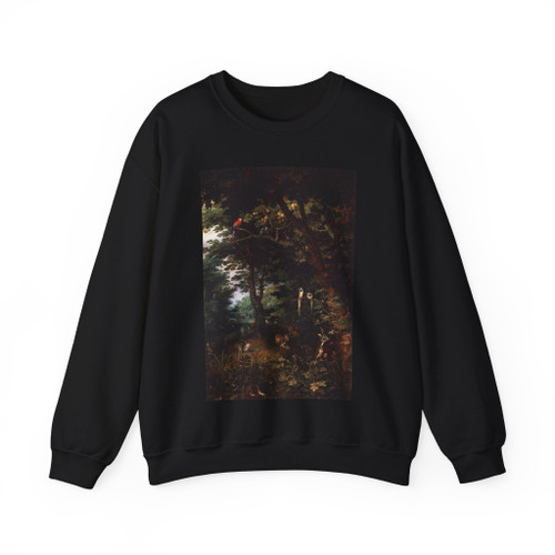 BRUEGHEL, Jan the Elder - 1 - The Earthly Paradise (Artwork) Crewneck Sweatshirt