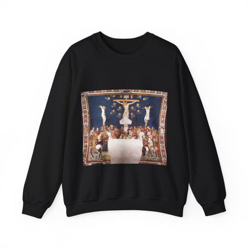 LORENZETTI, Pietro  - Assisi-crucifixion-Crucifixion (Artwork) Crewneck Sweatshirt