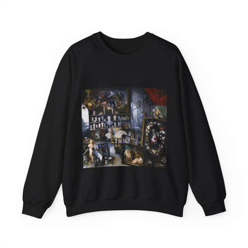 BRUEGHEL, Jan the Elder - 2.religious theme - The Sense of Sight (detail)2 (Artwork) Crewneck Sweatshirt