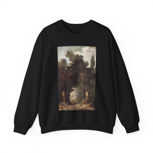 ROBERT, Hubert - Avenue in a Park (Artwork) Crewneck Sweatshirt
