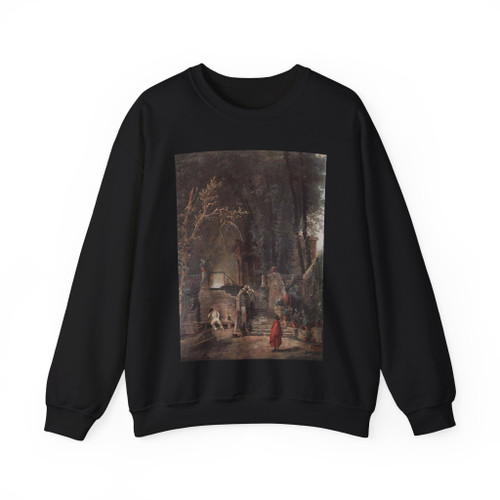 ROBERT, Hubert - Italian Park (Artwork) Crewneck Sweatshirt