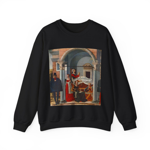 ROBERTI, Ercole de' - Predella (detail) (Artwork) Crewneck Sweatshirt
