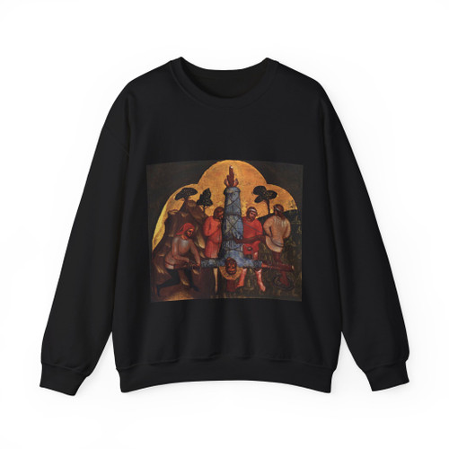 LORENZO VENEZIANO - Crucifixion of Peter (Artwork) Crewneck Sweatshirt