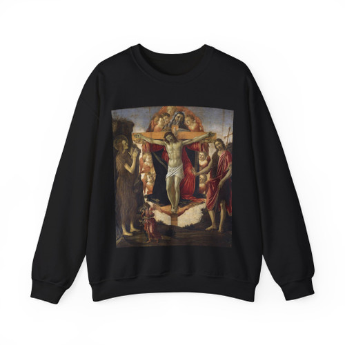 BOTTICELLI, Sandro - Holy Trinity (Pala della Convertite) (Artwork) Crewneck Sweatshirt
