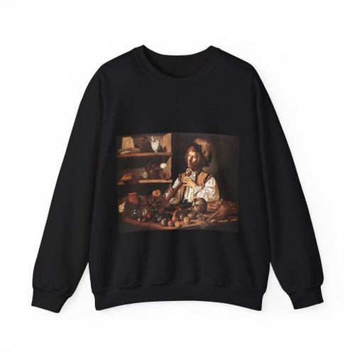 CECCO del Caravaggio - The Flute Player (Artwork) Crewneck Sweatshirt