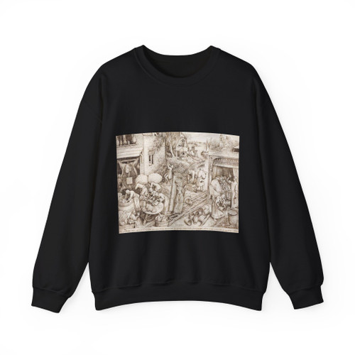 BRUEGEL, Pieter the Elder - 13.Graphics - Prudence (Artwork) Crewneck Sweatshirt
