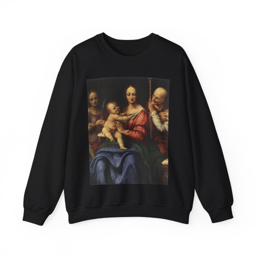 CESARE da Sesto - Holy Family with St Catherine (Artwork) Crewneck Sweatshirt