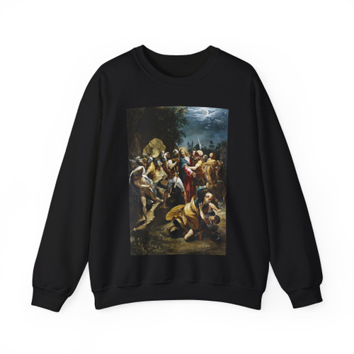 CESARI, Giuseppe (Cavaliere d'Arpino) - Christ Taken Prisoner (Artwork) Crewneck Sweatshirt