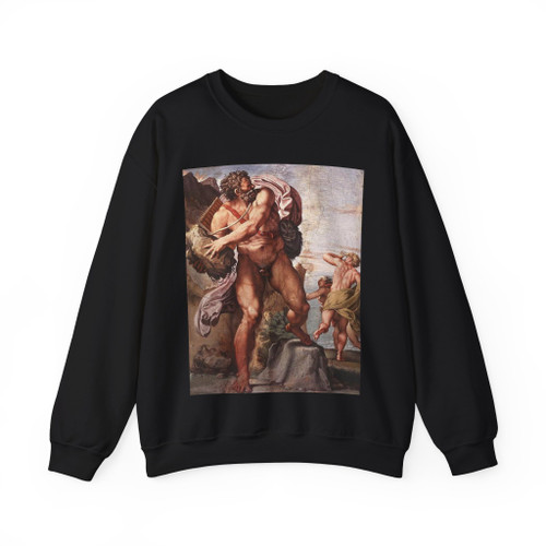 CARRACCI, Annibale -frescoes-The Cyclops Polyphemus (Artwork) Crewneck Sweatshirt
