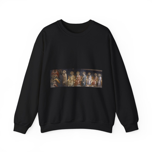 CAVALLINI, Pietro - The Last Judgement (detail)2 (Artwork) Crewneck Sweatshirt