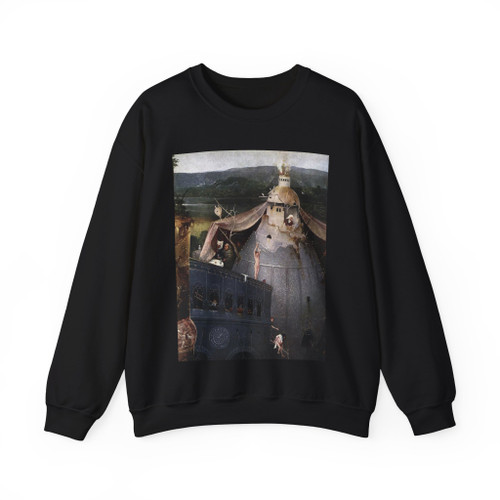 BOSCH, Hieronymus - Triptych of Temptation of St Anthony (detail)6 (Artwork) Crewneck Sweatshirt