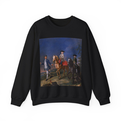 LONGHI, Pietro - Promenade on Horseback (Artwork) Crewneck Sweatshirt