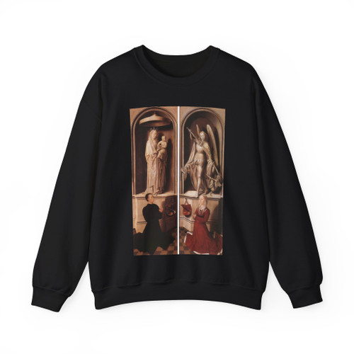MEMLING, Hans -Last Judgment- Last Judgment Triptych (closed) (Artwork) Crewneck Sweatshirt
