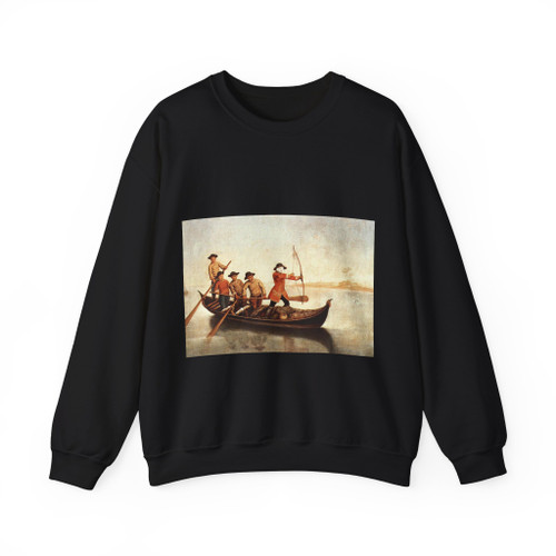 LONGHI, Pietro - Duck Hunters on the Lagoon (Artwork) Crewneck Sweatshirt
