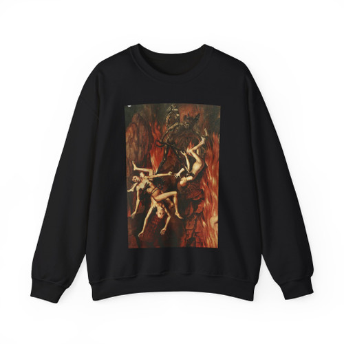 MEMLING, Hans -Last Judgment- Last Judgment Triptych (detail)91 (Artwork) Crewneck Sweatshirt