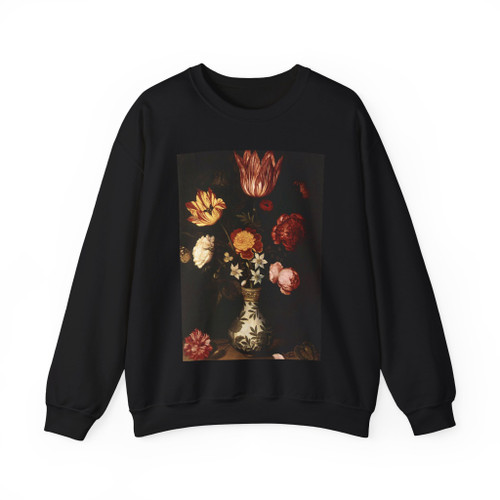 BOSSCHAERT, Ambrosius the Elder - Flower Piece (Artwork) Crewneck Sweatshirt