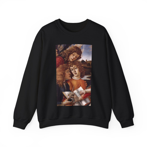 BOTTICELLI, Sandro - Madonna del Magnificat (detail) (Artwork) Crewneck Sweatshirt