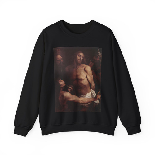 CESARI, Giuseppe (Cavaliere d'Arpino) - The Mocking of Christ (Artwork) Crewneck Sweatshirt